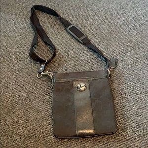 Coach Signature Canvas Crossbody in Black